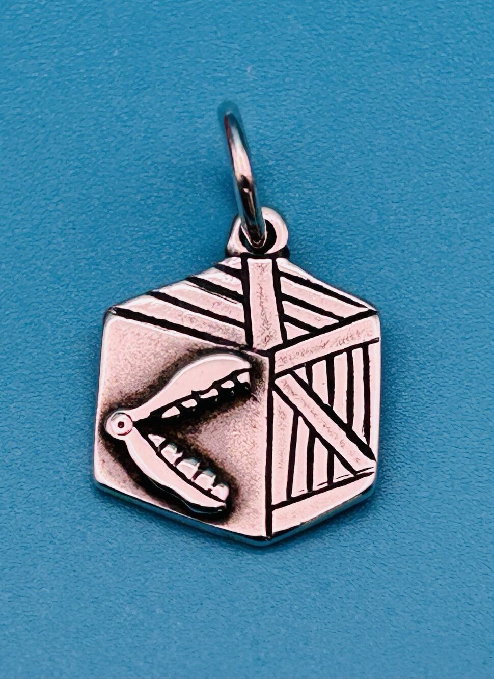 RARE James Avery Retired 925 Sterling Silver Open Mouth Chatter Box Charm